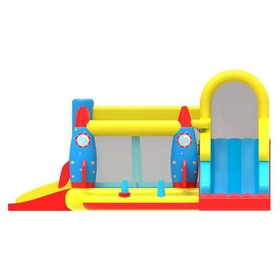 MYTS Rocket Design Inflatable Bounce Slide Water Park Bouncy Castle House